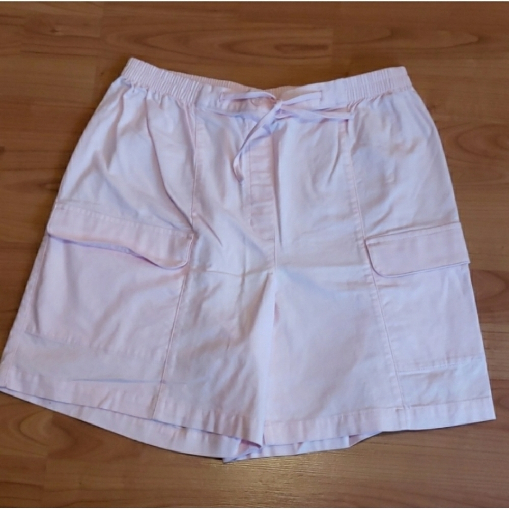 Westbound stretch light pink pull-on shorts